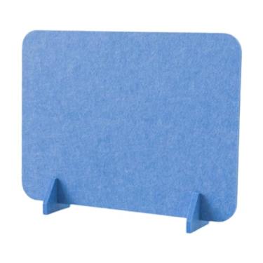 Imagem de SiaBiced Divisória de Mesa Acústica, Divisória de Mesa, Tela de Proteção Leve, Painel de Privacidade para Recepção, Azul