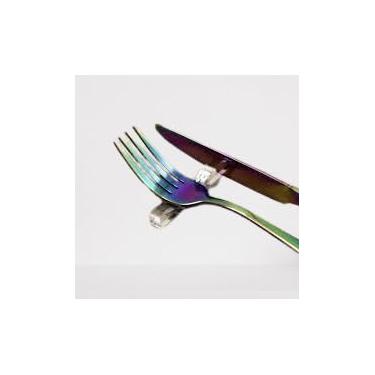 Imagem de KIT 100 Descanso de Talheres em Acrílico Transparente, Suporte para Mesa Posta