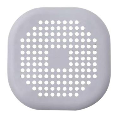 Imagem de Almofada de drenagem de chão com ventosa cozinha banheiro antientupimento filtro de cabelo esgoto plugues de drenagem de piso (cinza)