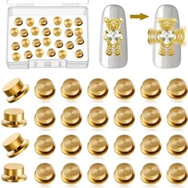 Imagem de 30 peças de berloques giratórios para arte de unha, berloque giratório giratório, ferramenta de arte para unhas, joias, ferramentas giratórias para unhas, pingentes de unhas 3D para mulheres e meninas