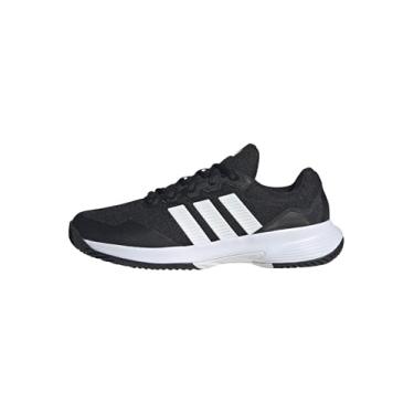 Imagem de adidas Tênis esportivo masculino baixo (não futebol), Preto/branco/prata metálico, 41