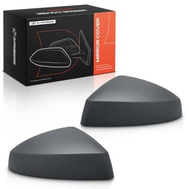 Imagem de A-Premium 2 peças de tampas de espelho retrovisor do lado do motorista e do passageiro - compatível com Audi A3 S3 15-20, A3 Sportback e-tron - cinza preparado, com orifício de seta, com sistema de