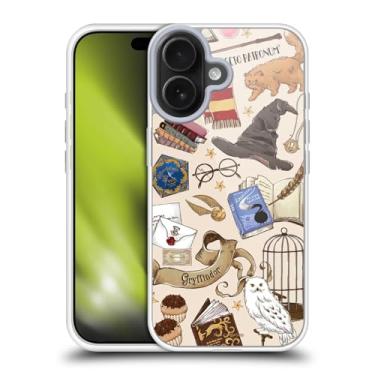 Imagem de Head Case Designs Capa de gel oficialmente licenciada com estampa Harry Potter Hogwarts Relíquias da Morte XXXVII [proteção de grau militar] compatível com Apple iPhone 17