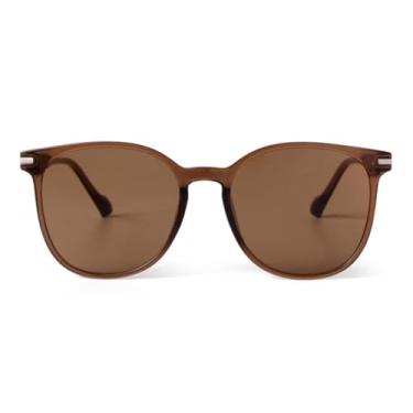 Imagem de HCHES Óculos de Sol Redondos com Rebites Retrô Masculino Feminino Degradê Laranja UV400 Estilo Literário Feminino Masculino (2)