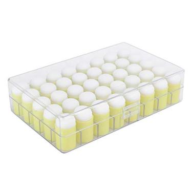 Imagem de Esponja de dedo Daubers Art Craft Desenho Esponja de pintura a dedo Conjunto de 40 peças Design de formato especial para estampagem de tinta Fazer cartões Tingimento Mistura de (Amarela)