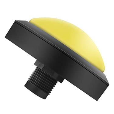 Imagem de AYNEFY Botão de Enorme de 100 Mm Com LED e Microinterruptor, Plástico Durável e Metal, Ideal para Consoles de Jogos e Máquinas de Venda Automática (100#-amarelo+interruptor de três pernas+luz LED)