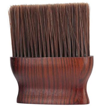 Imagem de Ymiko Escova Espanadora de Cabelo Com Cabo de Madeira para Uso Em Salão de Beleza e Barbeiro (Tamanho grande)