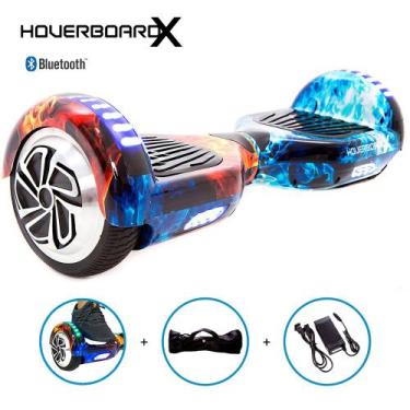 Imagem de Hoverboard Adulto Fogo e Gelo Som Led Bateria Longa Duração - Hoverboa