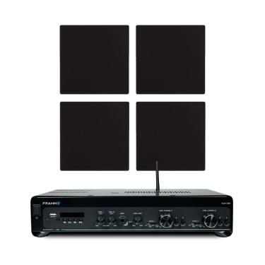 Imagem de Kit Frahm Amplificador Slim 4100 G5 + 4 Arandelas 6cx 50w