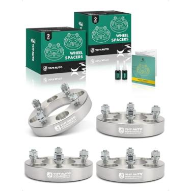 Imagem de YHTAUTO Espaçadores de roda ATV de 4 x 110 mm de 2,5 cm para modelos Honda, Suzuki, Yamaha, Bombardier, Kawasaki, espaçadores de pneu FourTrax com parafusos M10x1,25, furo central de 74 mm, 4