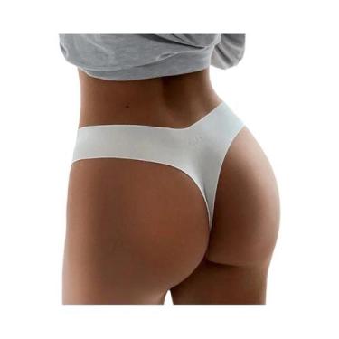 Imagem de Calcinha Sem Costura plus Size Para Mulheres, G String De Seda Gelada,