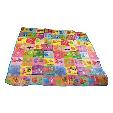 Imagem de Tapete dobrável para bebês, antiderrapante para bebês e bebês laváveis, estampa de fazenda, tapetes de bebê grandes para brincar no chão, tapete de algodão para crianças engatinhando, nº 911, #911