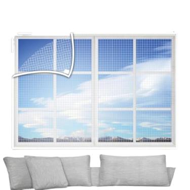 Imagem de Tela Mosquiteira Mosquito Para Janela Diversos Tamanhos Removivel Pernilongo(125x205cm)