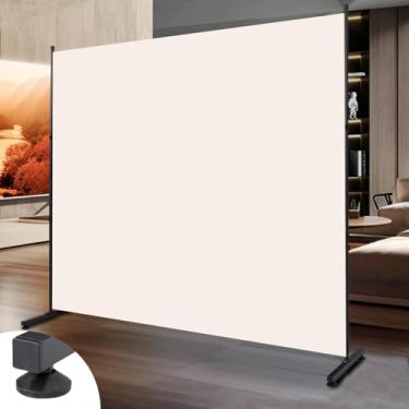 Imagem de Divisor de quarto, tela de privacidade de painel único de 1,8 m, divisória de parede de tecido largo de 180 cm para separação de quarto, divisórias e divisórias portáteis separadores temporários