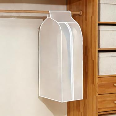 Imagem de Sacos de vestuário para pendurar roupas saco de vestuário transparente reutilizável impermeável pendurar capa para armazenamento