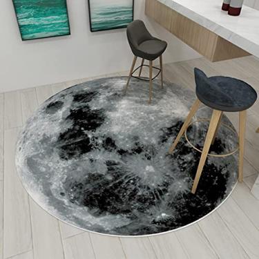 Imagem de Tapete redondo abstrato moderno, tapete redondo macio para quarto, tapete de cozinha, lavável antiderrapante para sala de estar, quarto, B, diâmetro 180 cm