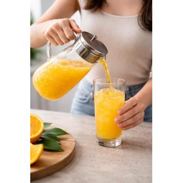 Imagem de Jarra de Vidro Hannover com Tampa Hermética – 1,5L Suco Água Cozinha Festa Chá