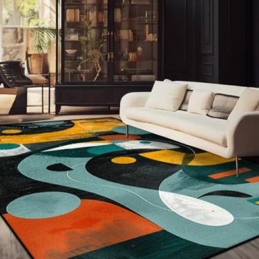 Imagem de Tapete de decoração para casa, sala de estar, macio, decoração de quarto, cabeceira, tapete de mesa de sofá fácil de limpar, flanela (200x300 cm)/JH0047-Flannel-4)