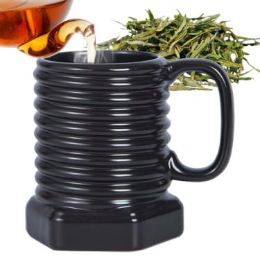 Imagem de Caneca De Cerâmica Para Café - Capacidade 380ml Com Design De Rosca Para Bebidas | Caneca de Cerâmica para Café e Chá - Para Latte Cappuccino Leite Vinho Sumo Cerveja Cozinha Restaurante Aniversá