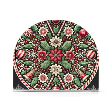 Imagem de Porta-guardanapos pretos ornamentados de celebração para mesa, porta-guardanapos antiderrapante, 1 pacote, porta-guardanapos de jantar