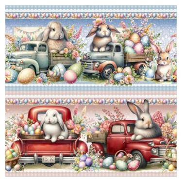 Imagem de Tecido Tricoline Digital Barrado Coelhos a Bordo 100% Algodão