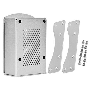 Imagem de 4 Modelo B Caso Gabinete de liga de alumínio CNC premium com suporte de dissipador de calor Caixa de proteção durável para 4B e 4B + preto verde prata tamanho padrão (Prata)