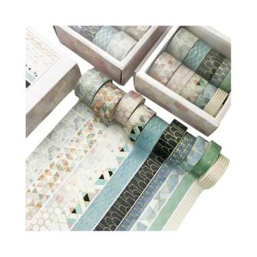 Imagem de Conjunto De Fita Washi Kawaii Retro 10 PCS Materiais Escolares Papelar