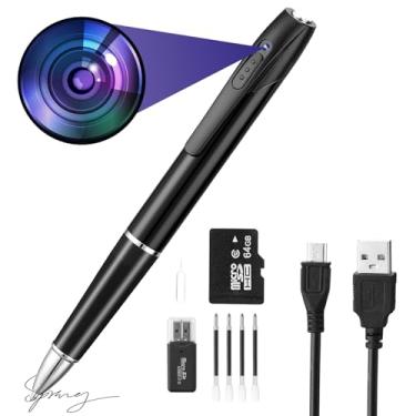 Imagem de 3D-PAS Câmera espiã HD 1080p, mini câmera corporal de 64 GB, câmeras ocultas, mini câmera, câmera de bolso pequena recarregável, adequada para pés, salas de aula, negociações comerciais