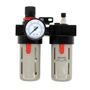 Imagem de Filtro de ar separador de óleo e água do compressor de ar BFR3000+BL3000 G3/8 para regulador de válvula redutora de pressão BFC3000 ADD pc8 pc10 12(BFC3000)