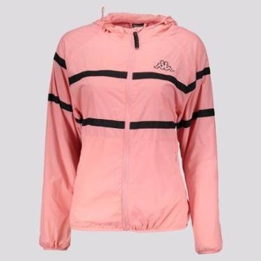 Imagem de Jaqueta Kappa Corta Vento Logo Sport Ladies Feminina Rosa-Feminino