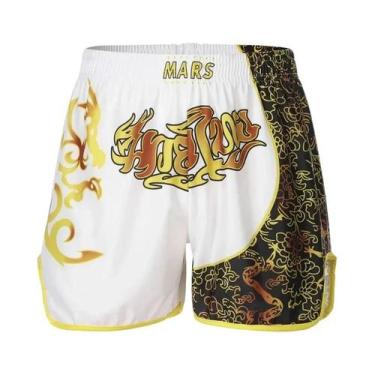 Imagem de Boxers masculinos de Muay Thai Shorts esportivos MMA combate treinamen