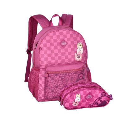 Imagem de Mochila De Costas Tsum Lotso Lancheira Térmica Estojo Duplo
