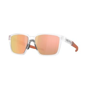 Imagem de Oakley Pacote de óculos de sol OO9430: OO 9430 ACTUATOR SQ 943007 Matte Clear/Prizm Rose Gold Polarizado Policarbonato Polarizado e Coleira Azul Grande Kit de acessórios