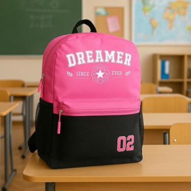 Imagem de Mochila Escolar Grande Dreamer Menina Clio, Preto