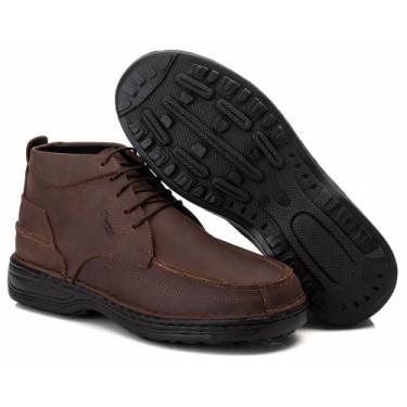 Imagem de Bota Anti Stress Masculino em Couro Rustico Pinhao 8004 Pinhao  - Rans