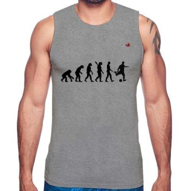 Imagem de Regata Evolução do Futebolista - Foca na Moda, Cinza, G