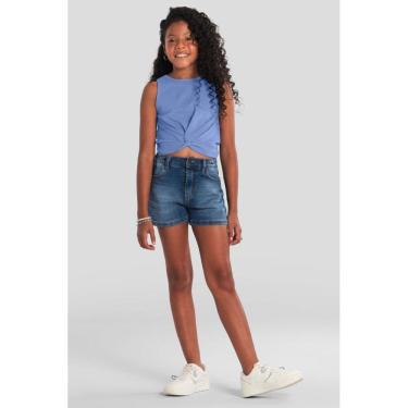 Imagem de Blusa infantil menina em cotton cropped Brandili