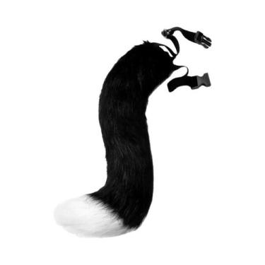 Imagem de Luvas E Acessórios De Cabeça Com Orelhas De Gato E Cauda De Raposa Par