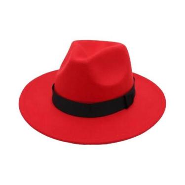 Imagem de Chapéus Jazz De Lã Unissex Com Aba Larga Estilo Inglês Para Outono E I