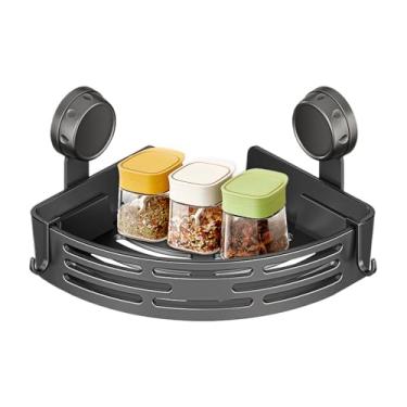 Imagem de Prateleira Com Ventosas Para Chuveiro,Suporte De Canto Sem Furação,Prateleiras De Banho Removíveis - Para Organização Na Casa De Banho Cozinha E Casa