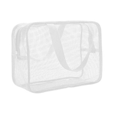 Imagem de Bolsa De Viagem Em Malha Para Banho, Necessaire Portátil, Organizador 