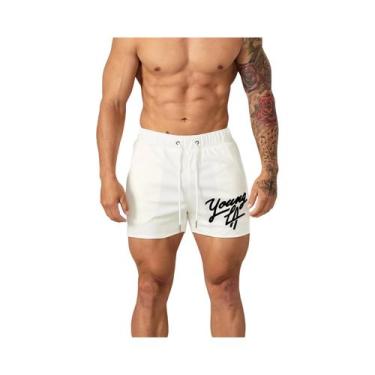 Imagem de Bermuda Esportiva Masculina Estilo Americano Para Academia, Corrida, B