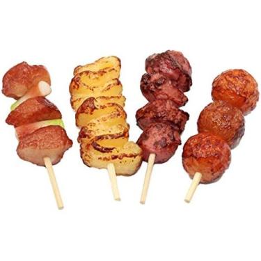 Imagem de Conjunto de 4 peças Play Food Fake Churrasco Toy Food Kids B - Gloome 