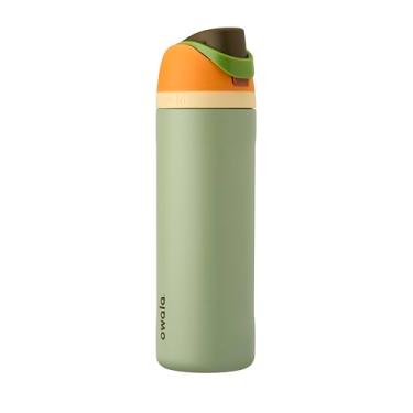 Imagem de Owala FreeSip Garrafa de água de aço inoxidável isolada com canudo, garrafa de água esportiva sem BPA, ótima para viagens, 680 g, camuflagem legal, pacote com 15