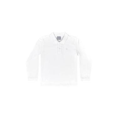 Imagem de Camisa Polo Manga Longa Básica para Menino Quimby-Masculino