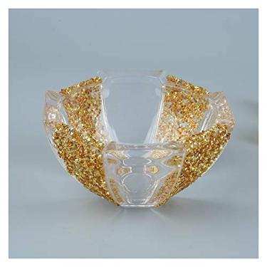 Imagem de Pratos de frutas decoração de vidro tigelas de centro de mesa para decoração tigelas transparentes doces salada lanche pratos de frutas/prato de frutas