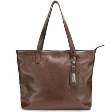 Imagem de Bolsa Feminina em Couro Legitimo Sacola Grande Road Seven-Feminino
