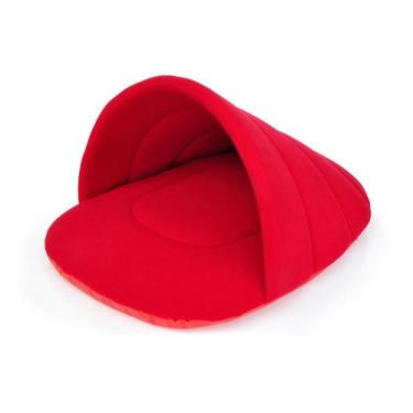 Imagem de Cama Pantufa para Cachorro e Gato Pet - Bichinho Chic, Vermelho, M