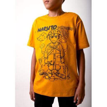 Imagem de Camiseta Naruto Cangaceiro Infantil Camisa Estampada Anime Básica Unis