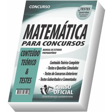 Imagem de Apostila Matemática Para Concursos Conteúdo Teórico E Testes